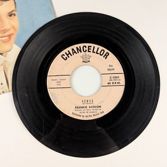 Frankie Avalon 7" Vinyl 45 Record Venus/I'm Broke 1959 - Picture 6 of 13